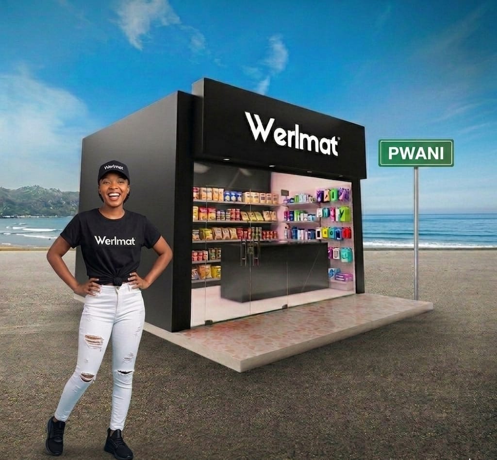 Werlmat retail kiosk on the coast, PWANI.